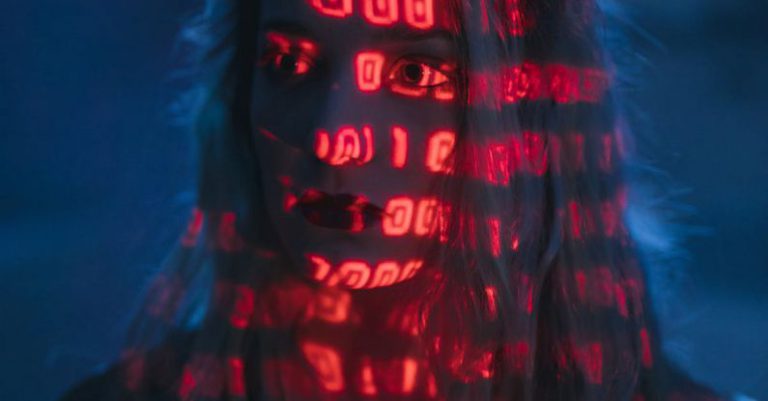 Eisenhower Matrix - Woman With Red Light On Face