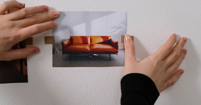 Vision Boards - Person sticking a Picture on a Wall