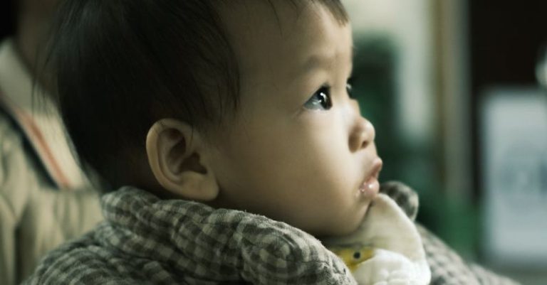 Focused Mindset - A baby is looking at something