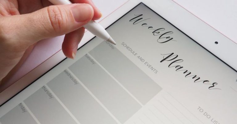 Weekly Planning - Person Holding White Stylus